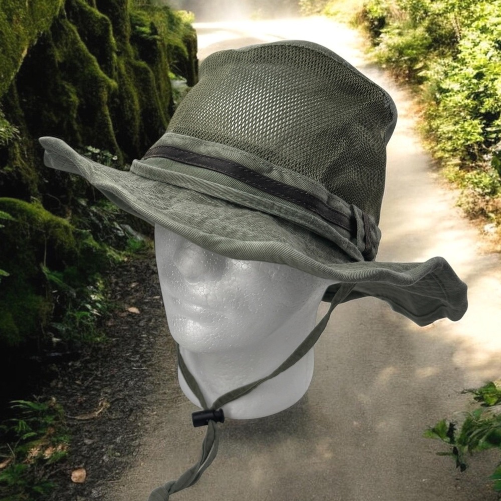Broner Solarweave Breezer Outback Hat Men L Green Sun Fishing Hiking Boonie Cap